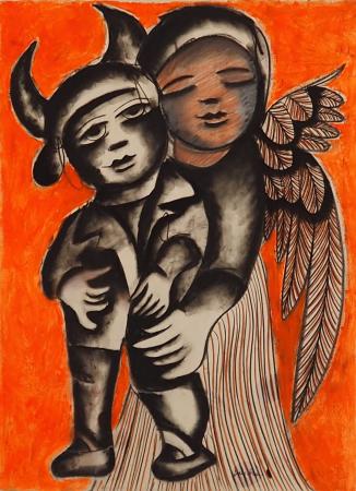 Angel Loving A Baby Devil c.1978