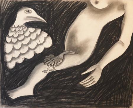 Nude With Birds 1961