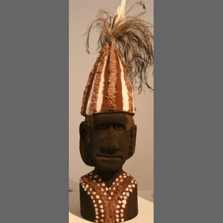 Untitled (Bust in Ceremonial paint and hat) (2007-7)
