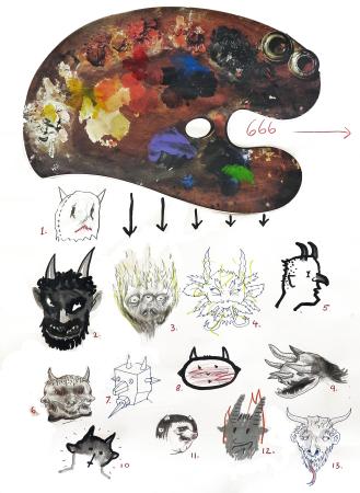Thirteen Art Demons