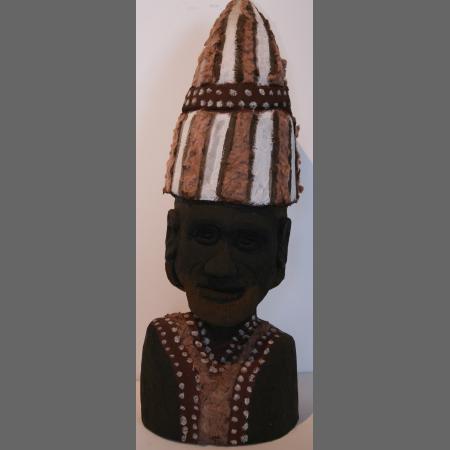 Untitled (Bust in Ceremonial paint and hat) (2007-12)